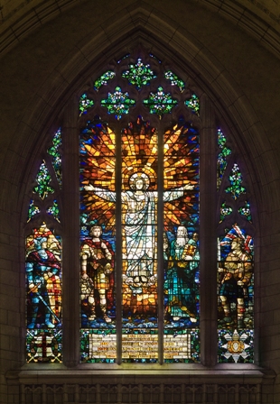 Vitrail Black Watch, église St.Andrew and St.Paul (Photo: Merritt) 2023 03 16DonnaGeorge Black Watch Window credit Merritt